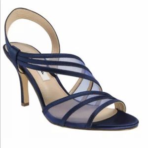 Nina navy blue dress heels